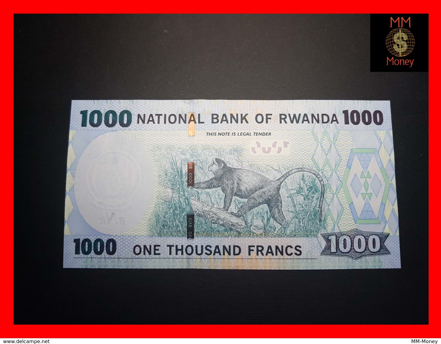 Rwanda 1000 Francs 2015 P39 banknote UNC 