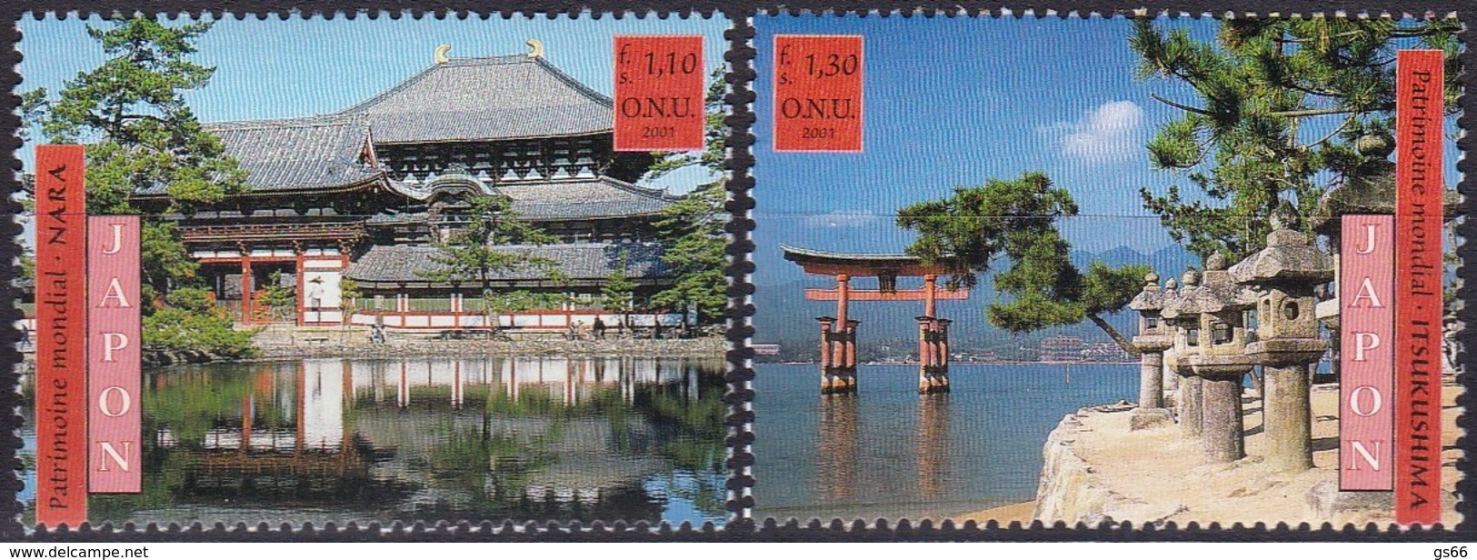 UNO-Genf, 2001, 415/16,  UNESCO-Welterbe: Japan. MNH ** - Other & Unclassified