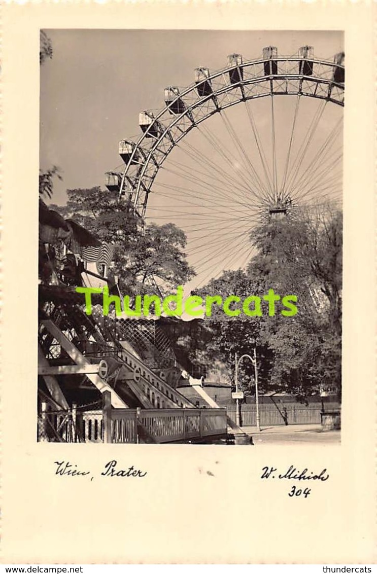 CPA PHOTO FOTO WIEN PRATER MIHICH WALTHER - Prater