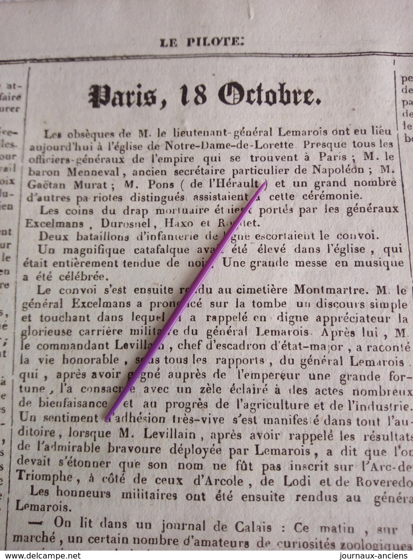 1836 CAEN - MAISON CENTRALE DE BEAULIEU - TROARN - ARGENCES - SAINT AIGNAN CRAMESNIL - Ltn GÉNÉRAL LEMAROIS - 1800 - 1849
