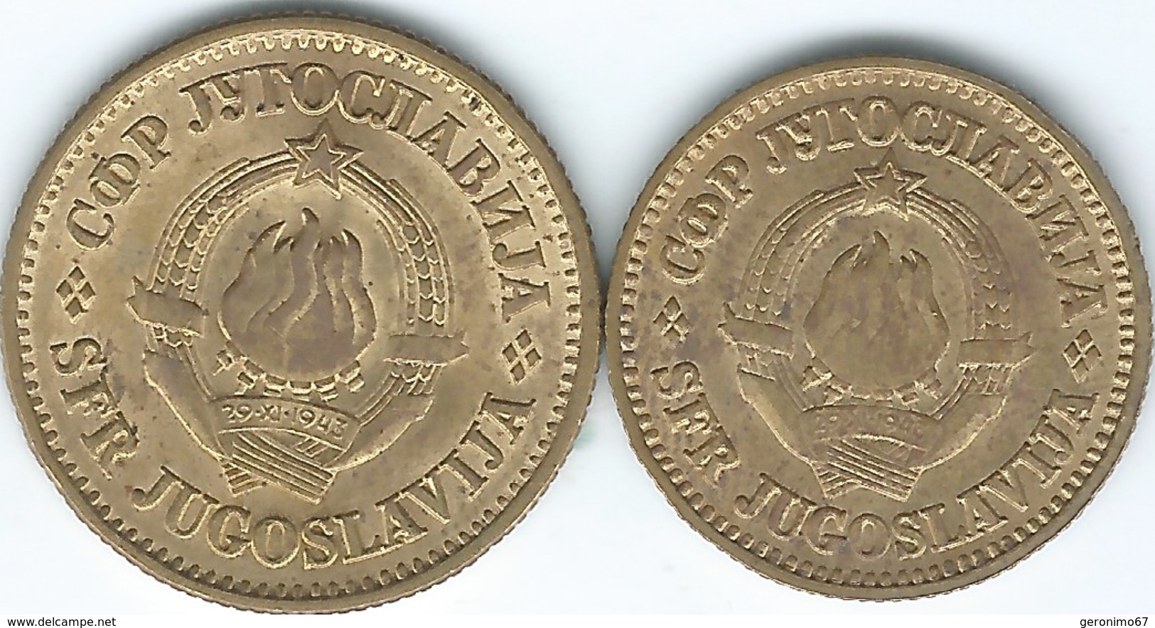 Yugoslavia - 1976 - 10 Para - KM44 & 20 Para - KM45 - Jugoslawien