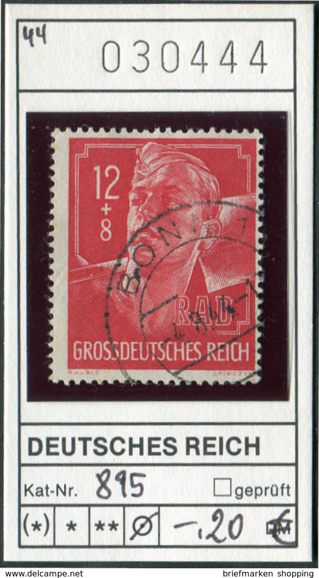 Deutsches Reich - Michel 895  - Oo Oblit. Used Gebruikt - Used Stamps