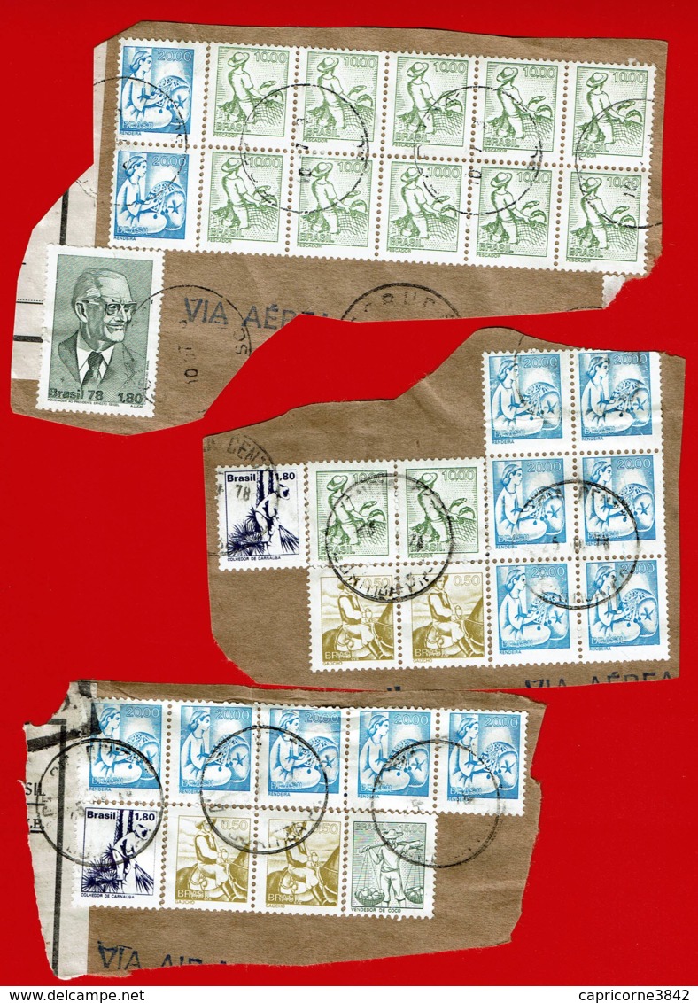 1977 - 33 Timbres Sur Fragment - Série "Le Travail National" - Used Stamps