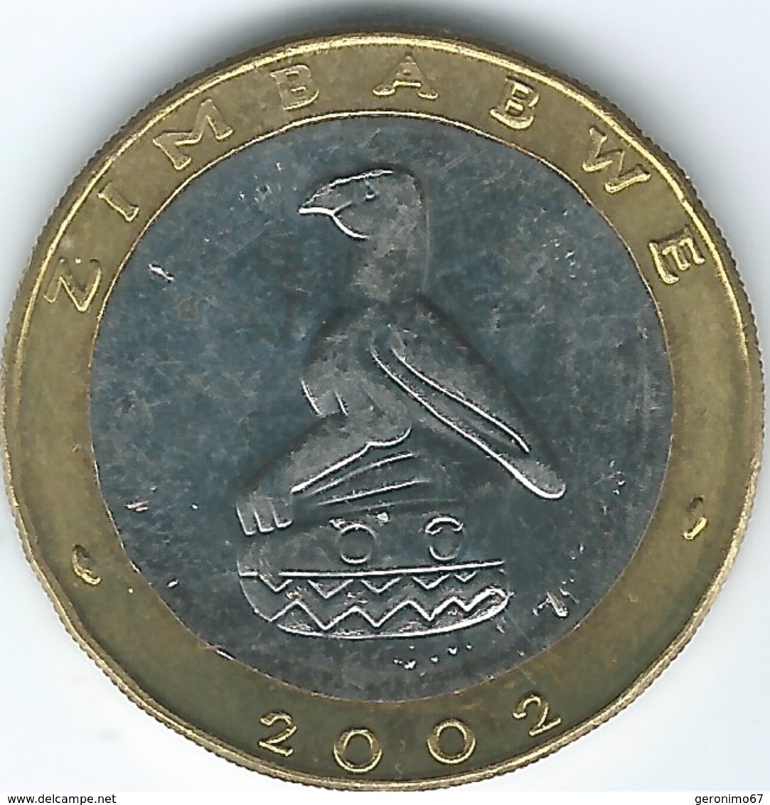 Zimbabwe - 2002 - 5 Dollars - Black Rhino - KM13 - Zimbabwe