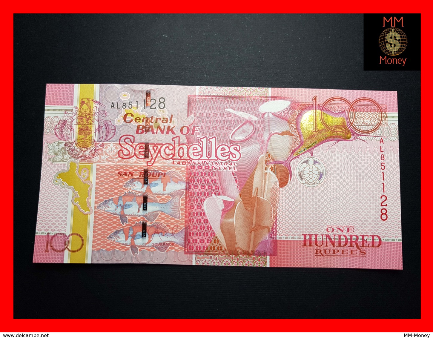 SEYCHELLES 100 Rupees 2013  P. 44 B  UNC - Seychelles