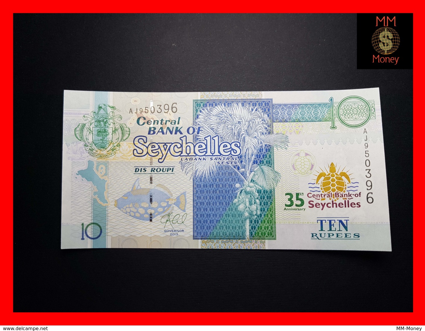 SEYCHELLES 10 Rupees 2013  P. 46 *COMMEMORATIVE* 35th Years  UNC - Seychellen