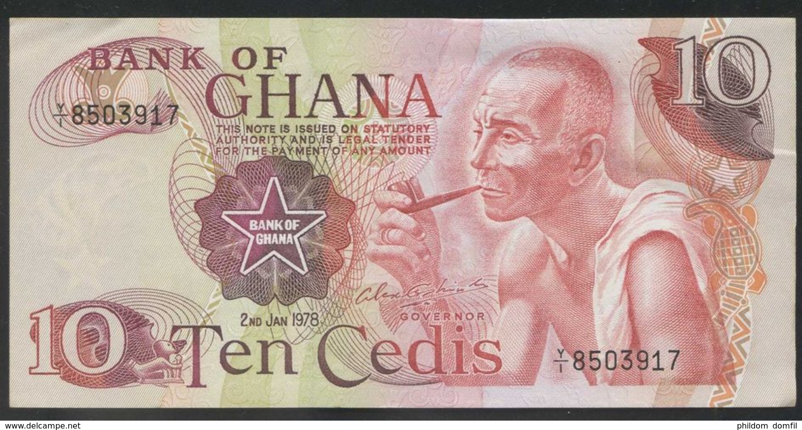 Ref. 2452-2875 - BIN GHANA . 1979. GHANA 10 CEDIS 1978 - Ghana