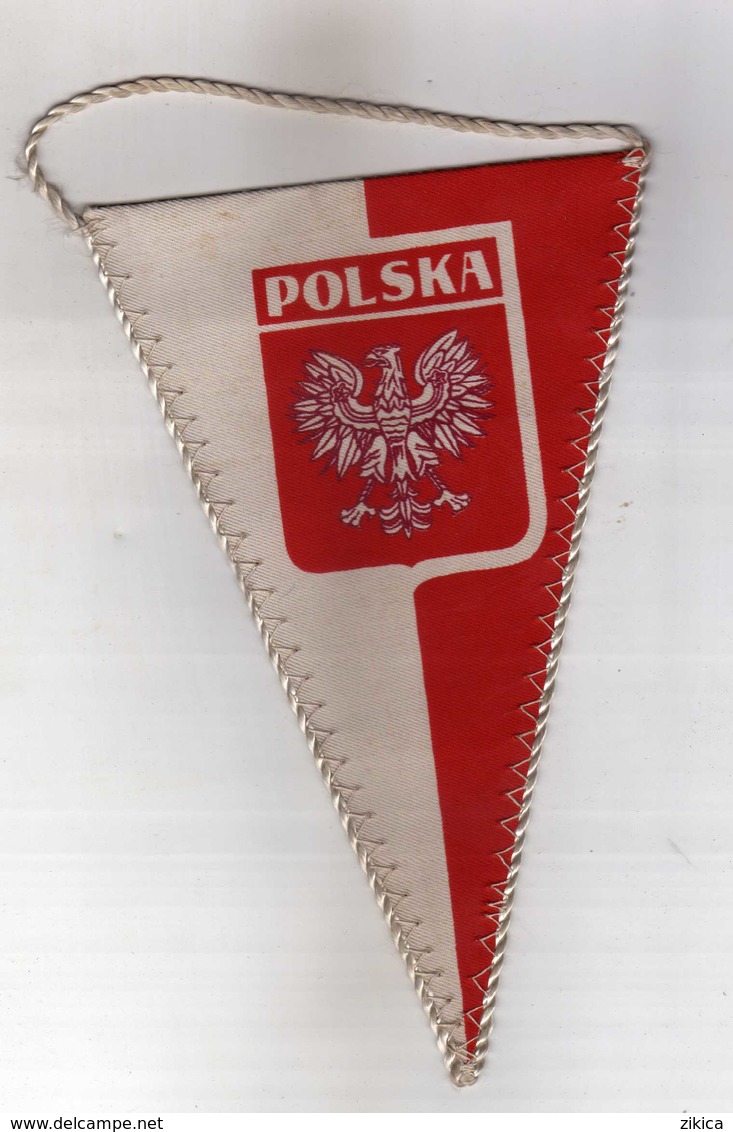 Fanion Football,flag,FC GKS Tychy Poland - Size: 10cm/16cm - Kleding, Souvenirs & Andere