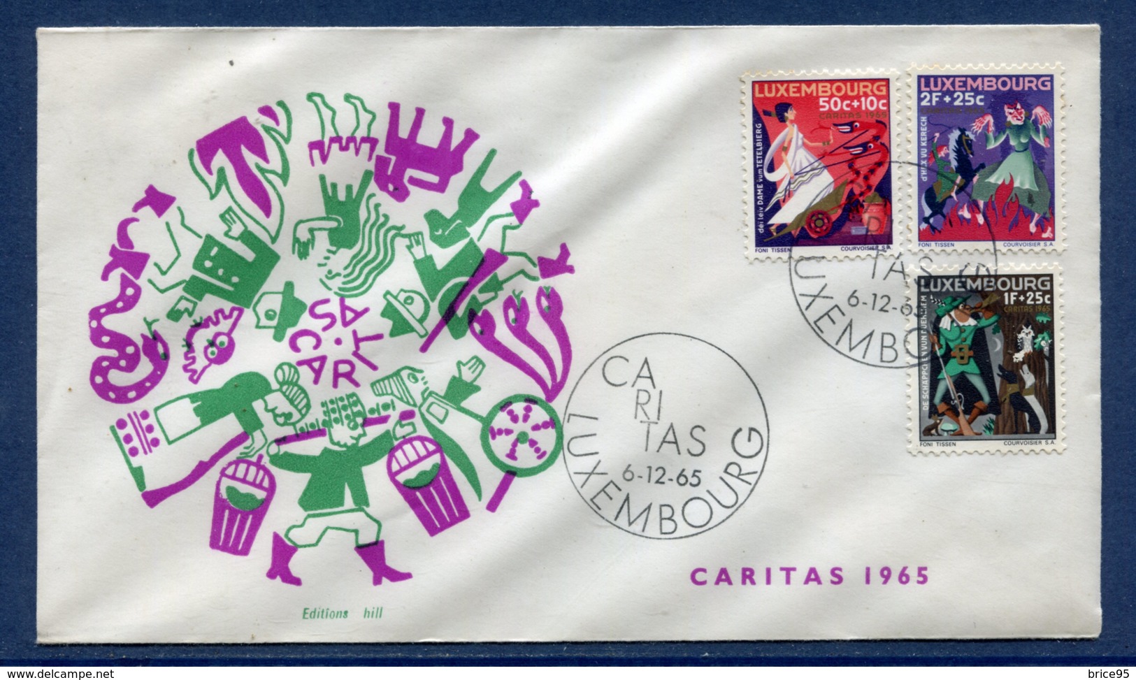 Luxembourg - FDC - Premier Jour - Caritas - 1965 - FDC