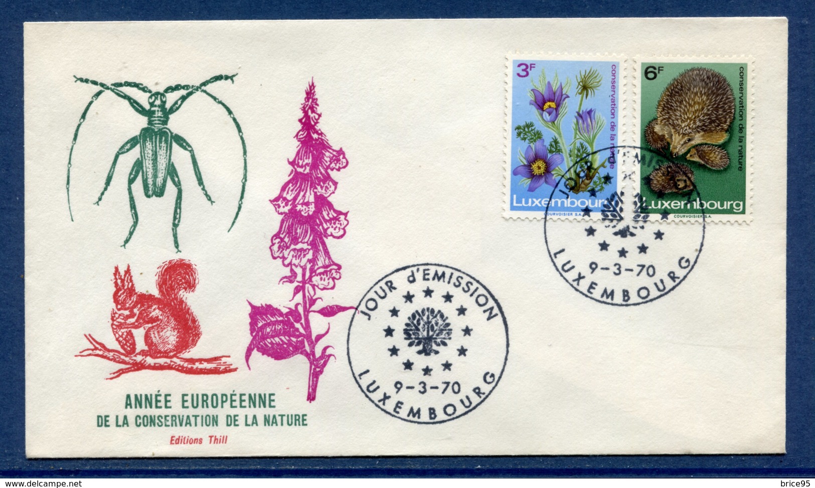 Luxembourg - FDC - Premier Jour - Année Européenne De La Conservation De La Nature - 1970 - FDC