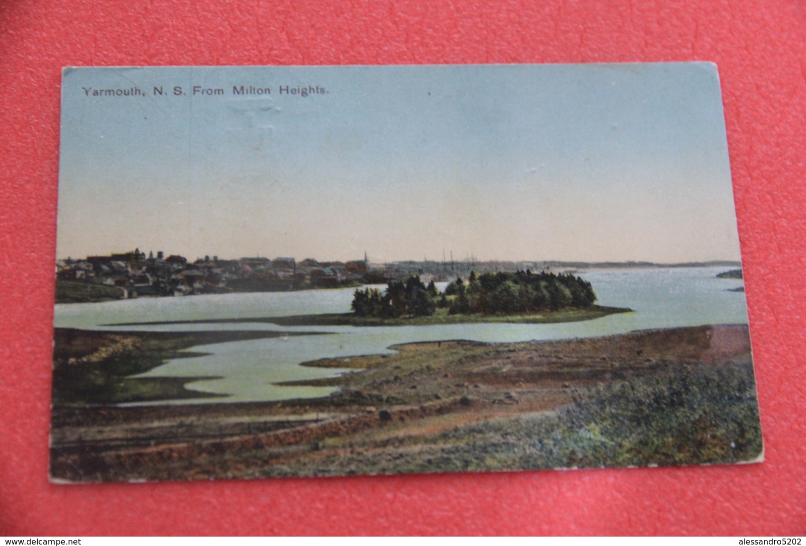 Canada Nova Scotia Yarmouth N.S. From Milton Heights 1906 + Ship To Maine USA - Yarmouth