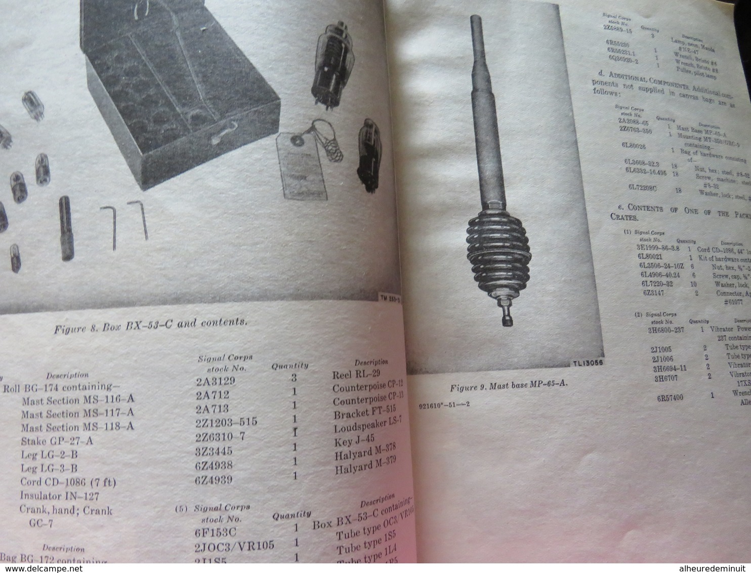 Livre"RADIO SET AN/GRC-9"Année 1953"Télécommunications Radioélectriques Et Téléphoniques"Paris"livre En Anglais - Other & Unclassified