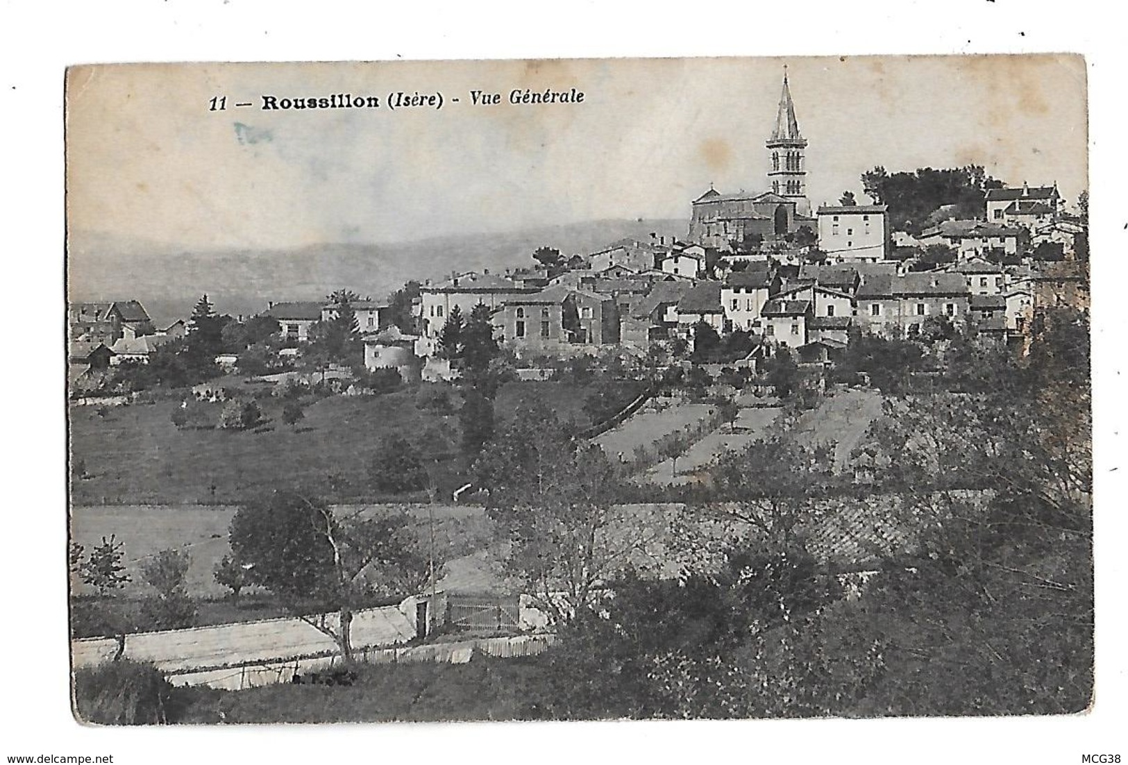 38  - CPA  De  ROUSSILLON  ( Isère )   Vue  Générale  En  1929 - Roussillon