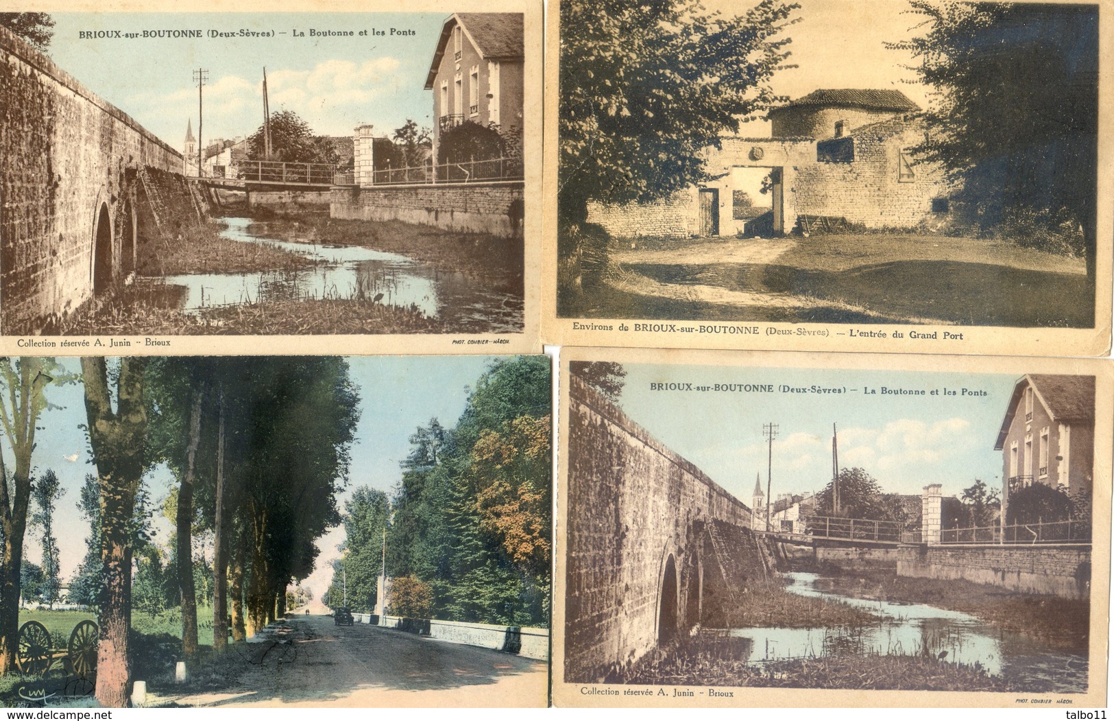 79 - Brioux Sur Boutonne  - Lot De 4 Cartes - Brioux Sur Boutonne