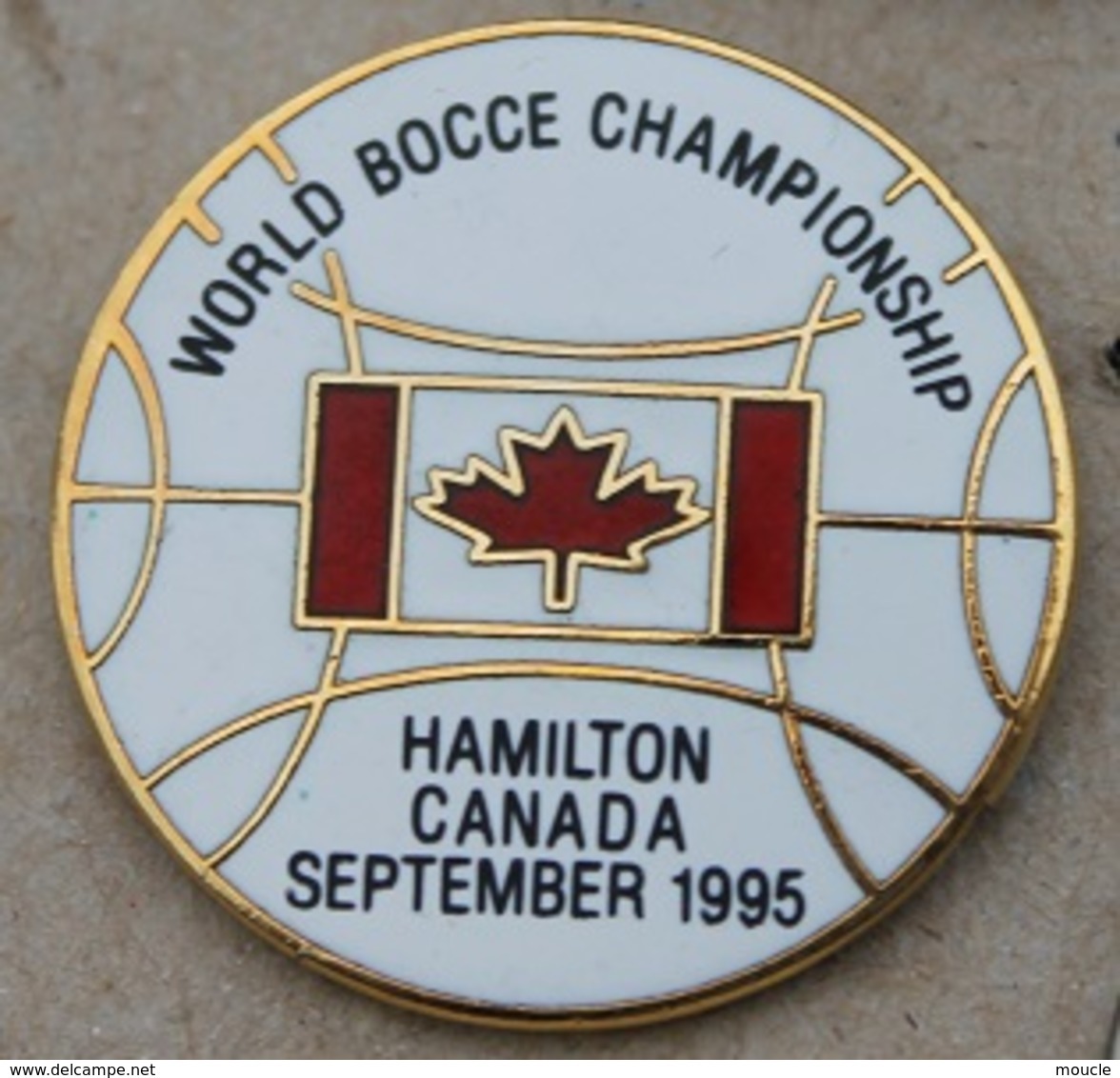 WORLD BOCCE CHAMPIONSHIP - HAMILTON CANADA SEPTEMBER 1995 - FEUILLE D'ERABLE - BOULE - PETANQUE -      (25) - Boule/Pétanque