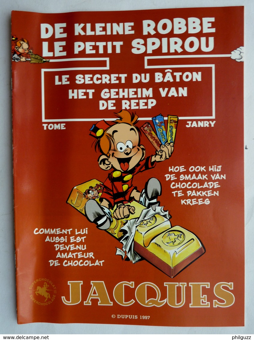 ALBUM D'IMAGES PUBLICITAIRES VIDE CHOCOLAT JACQUES LE PETIT SPIROU 1997 - Petit Spirou, Le