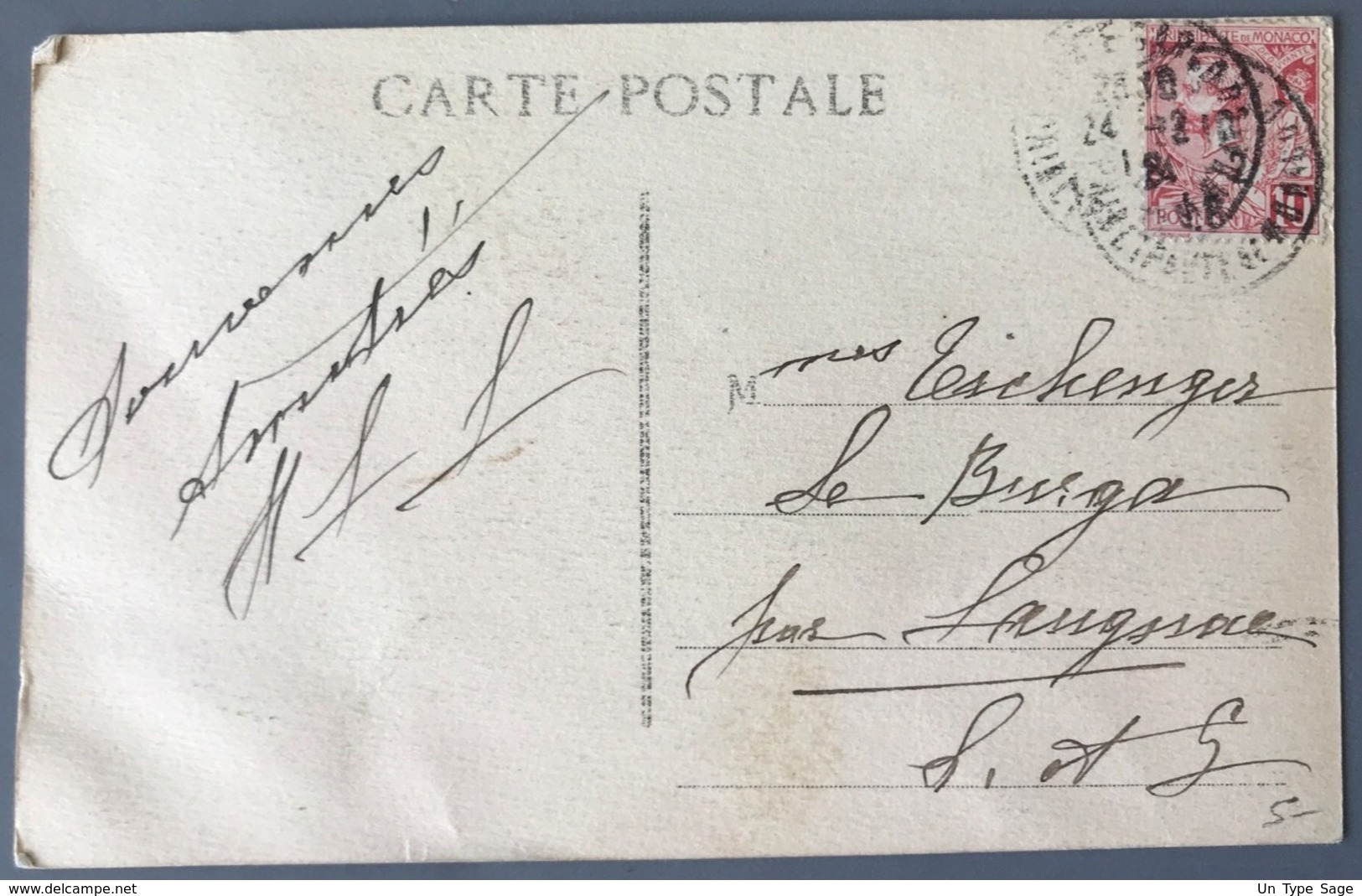 Monaco - CPA 1918 - Classique - (W1579) - Cartas & Documentos