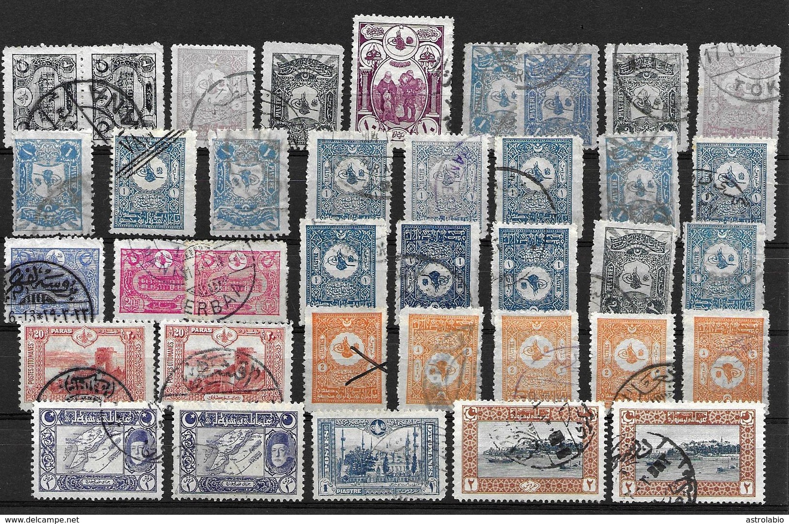 Lote De Sellos Usados De Turquia - Collections, Lots & Series