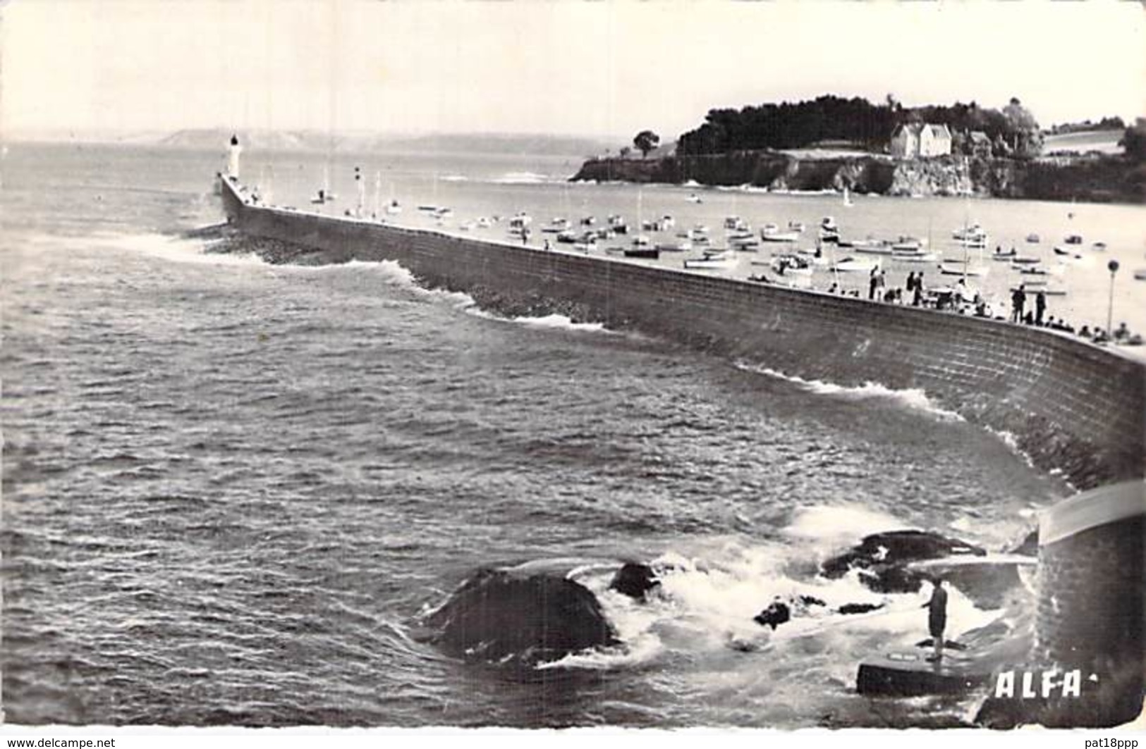 22 - ST QUAY PORTRIEUX La Jetée - CPSM Village (2.930 H) Dentelée Noir Blanc Format CPA 1950 - Côtes D'Armor - Saint-Quay-Portrieux