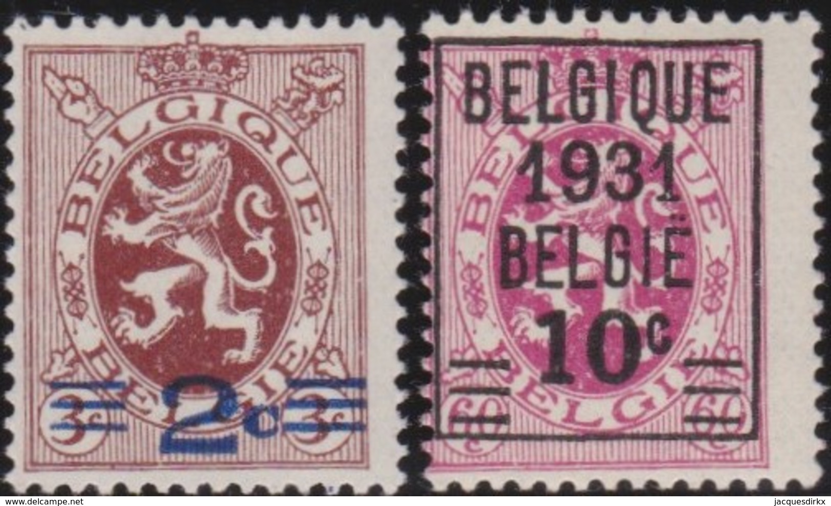 Belgie    .    OBP     .    315/316       .     **      .    Postfris  .   /   .   Neuf SANS Charnière - Nuovi