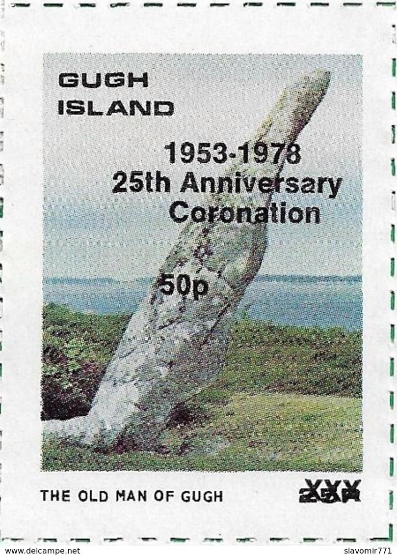 Gugh ( Isles Of Scilly) 1978 Coronation Anniv ** 8 Of Block MNH - Local Issues