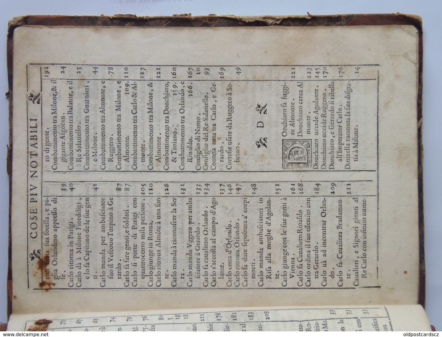 Lodovico Dolce Le Prime Imprese Del Conte Orlando Apresso Gabriel Giolito De Ferrari Venice 1572. Italia RARA Book Books - Libri Antichi