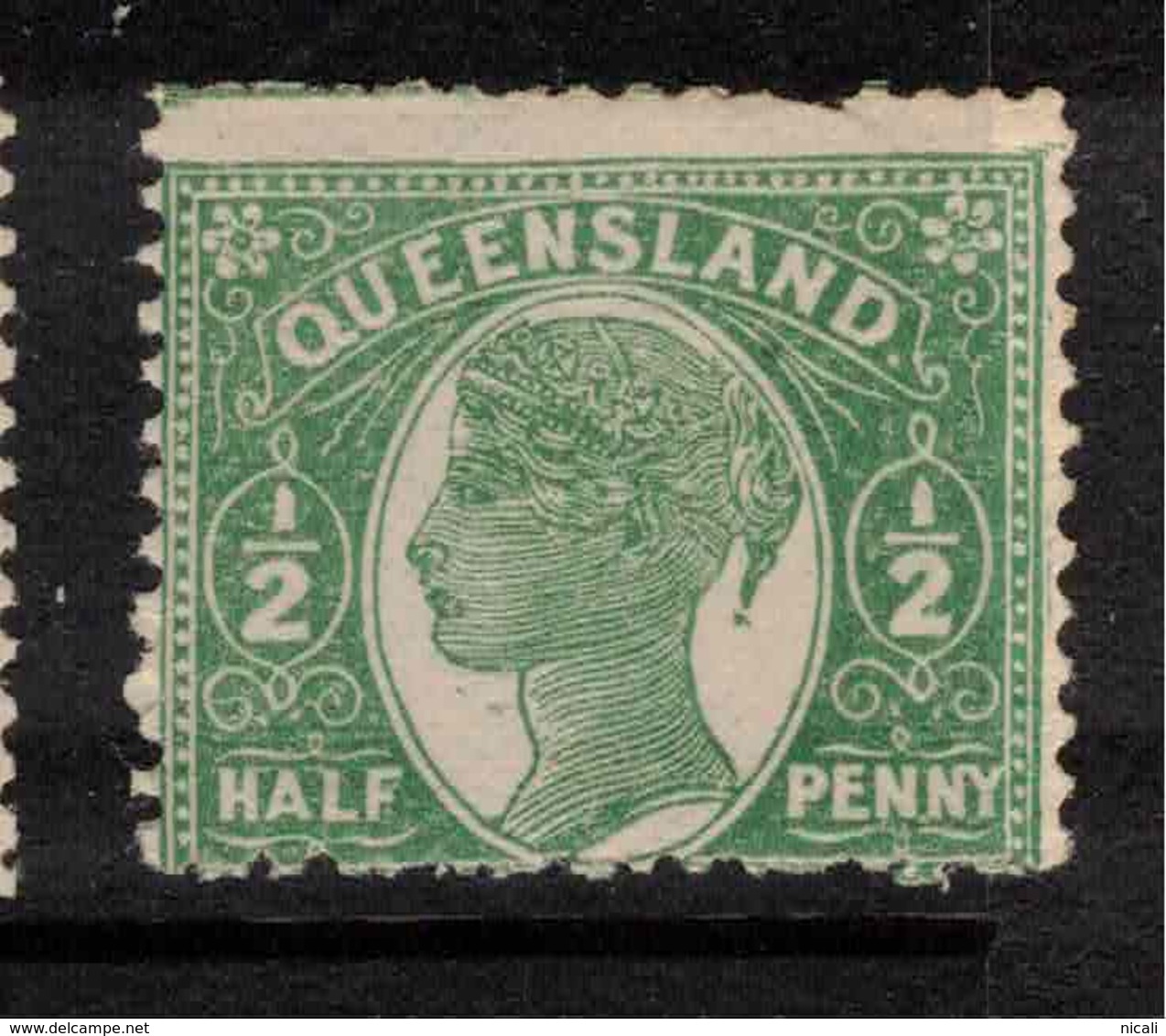 QUEENSLAND 1895 1/2d QV With Burele SG 223 UNHM ZZ152 - Ungebraucht