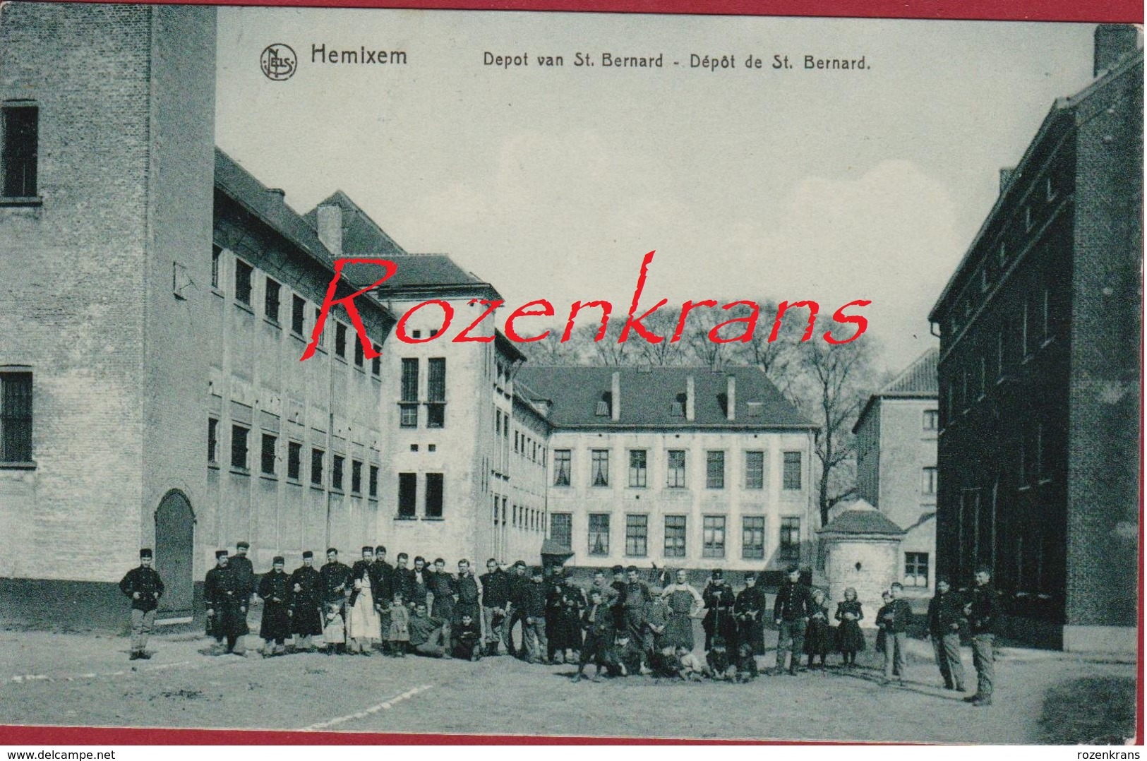 Hemixem Hemiksem Depot Van St Bernard De Belgian Army Armee Belge Military 1913? Geanimeerd - Hemiksem