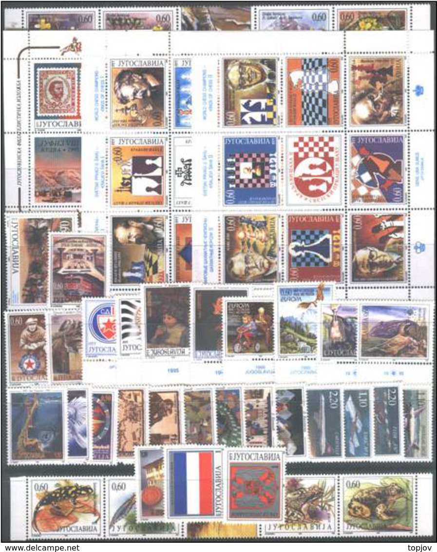 1992 - 2006 YUGOSLAVIA - COMPLETE YEARS 751 V + 27 Bl + 6 Carnet + 68 Tax - Not Serbia - 15 Images - Verzamelingen & Reeksen