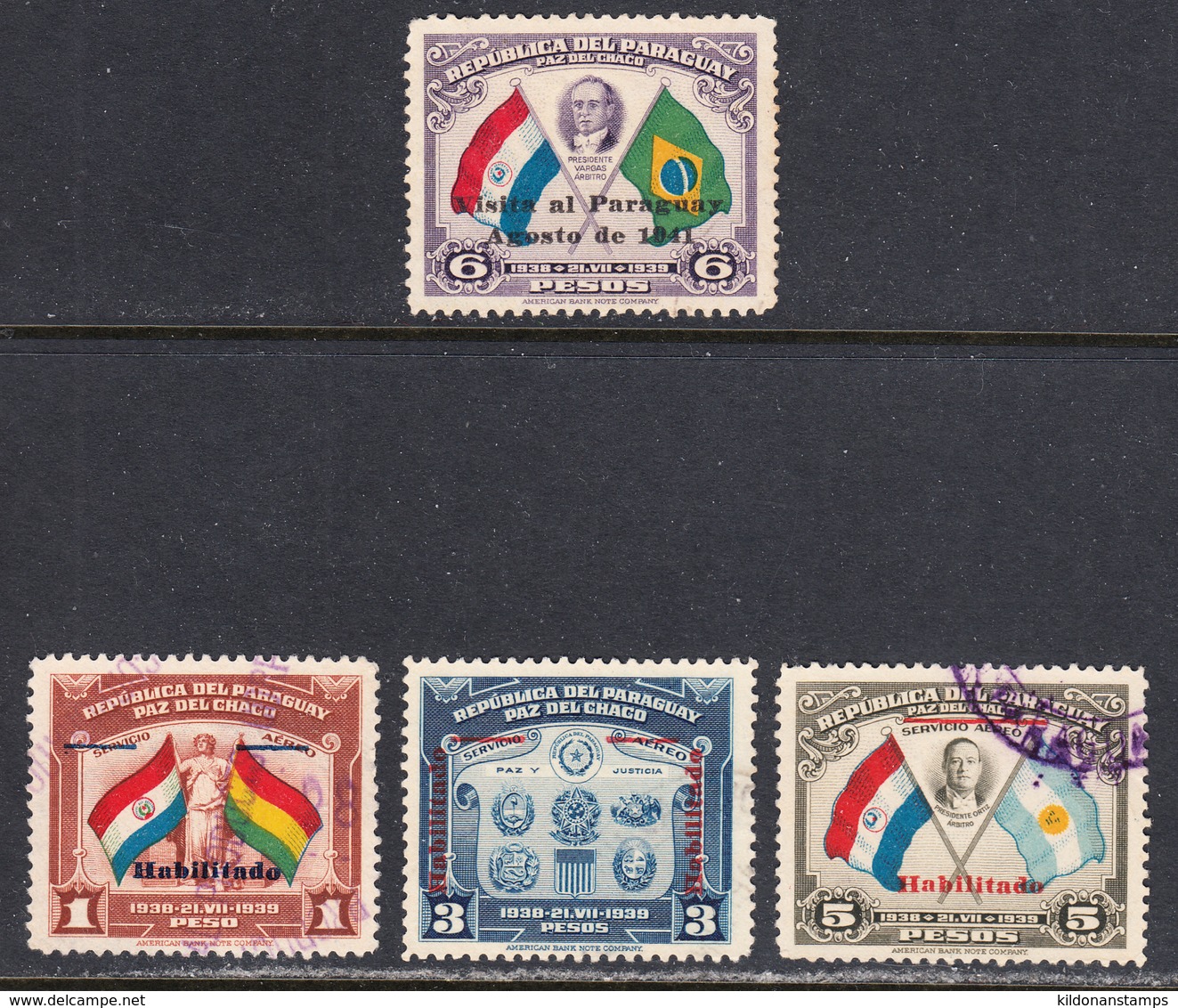 Paraguay 1941,1942 Cancelled, Sc# ,SG ,Mi - Paraguay