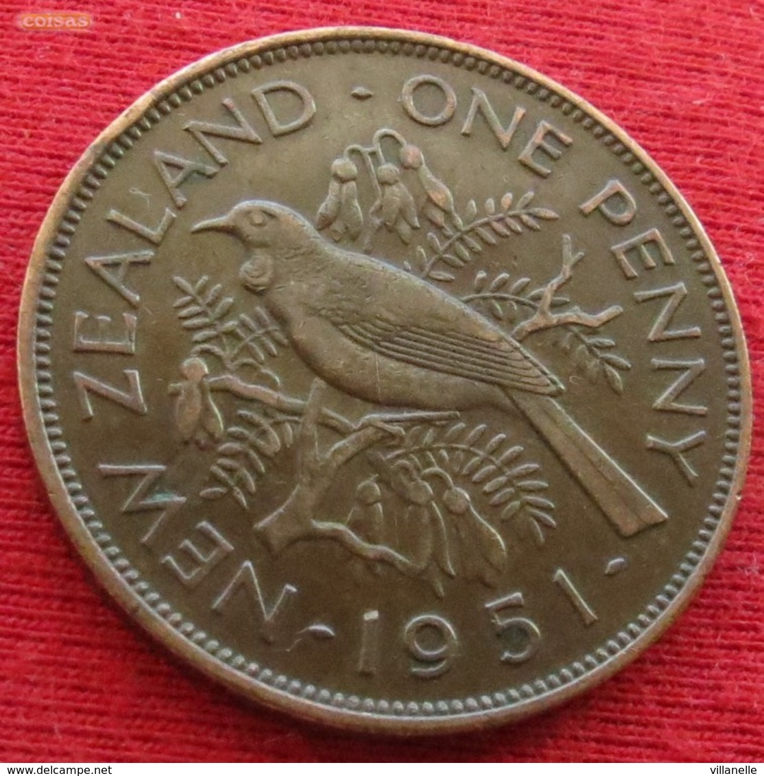 New Zealand 1 One Penny 1951 KM# 21  *V2 Nova Zelandia Nuova Zelanda Nouvelle Zelande - New Zealand