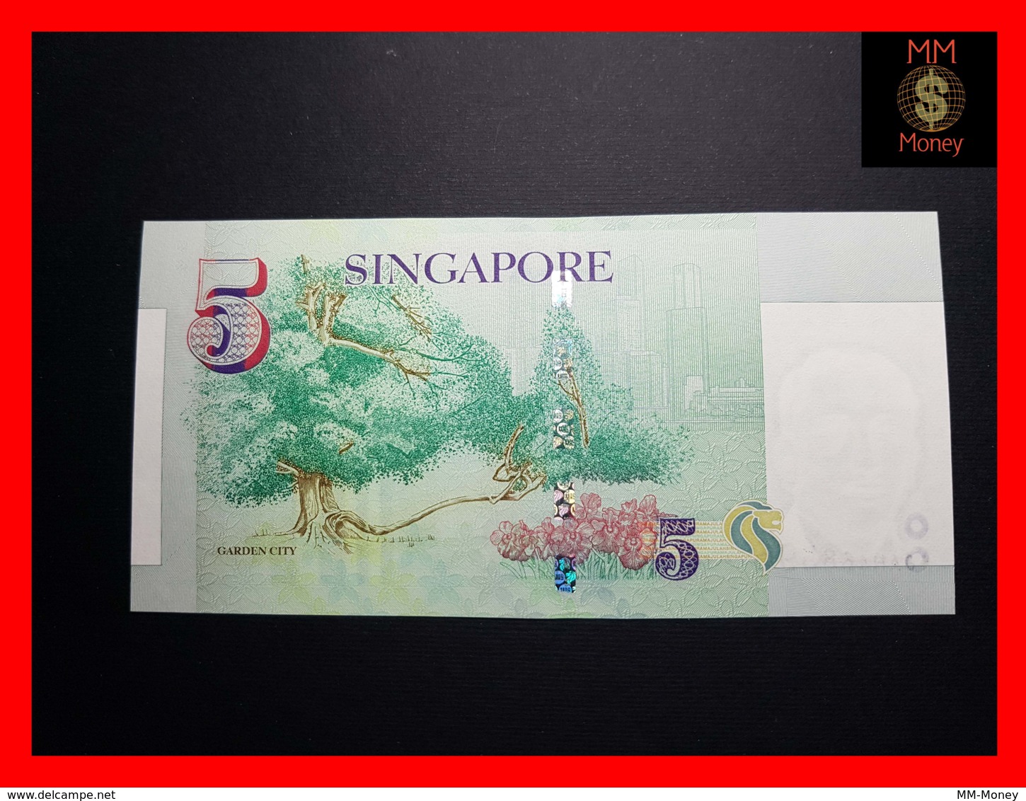 SINGAPORE 5 $ 1999 P. 39  UNC - Singapore