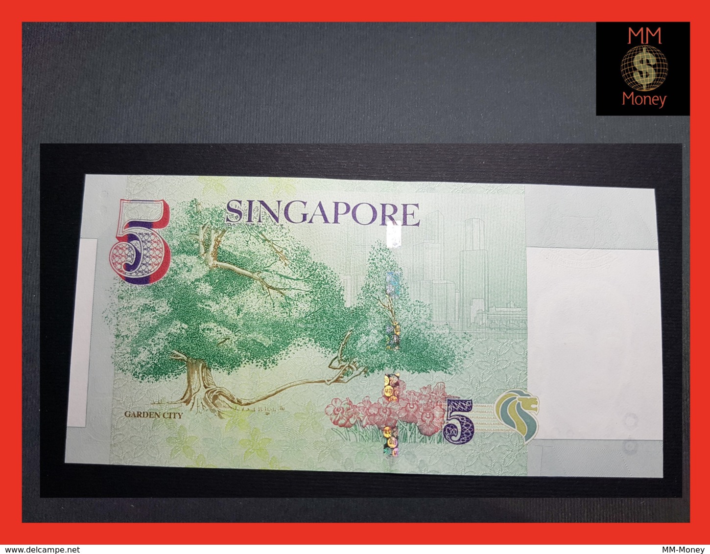 SINGAPORE 5 $ 2005 P. 47 A  UNC - Singapur