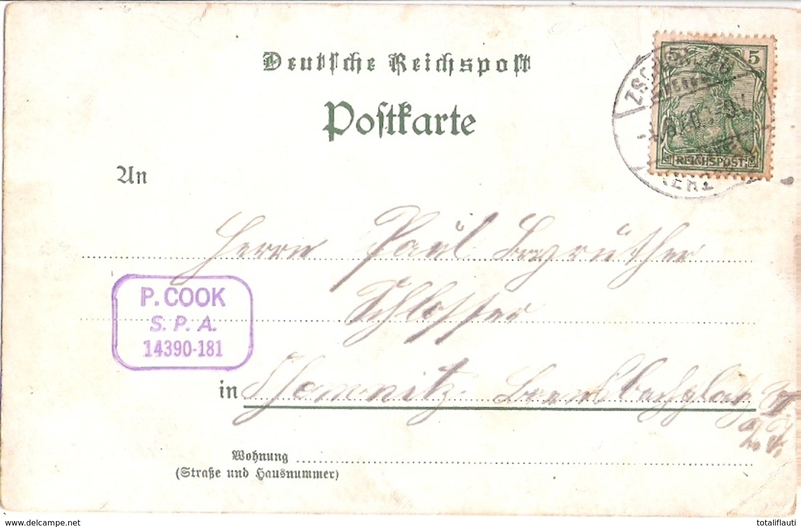 Gruss Aus ZSCHORLAU Erzgebirge Color Litho Hess Mühle Schmidts Gasthof Gelaufen 1.6.1900 - Zschorlau