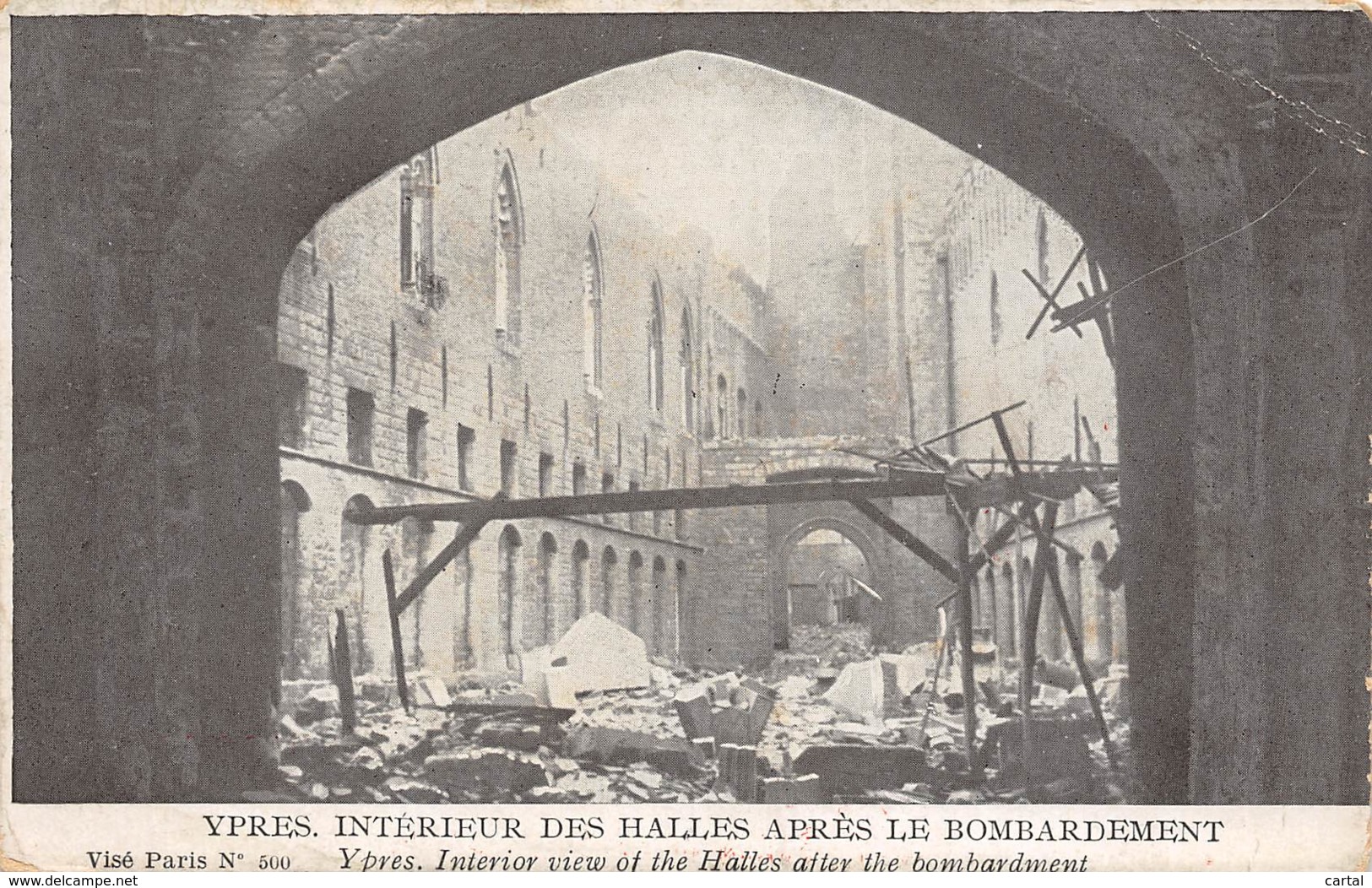 YPRES - Intérieur Des Halles Après Le Bombardement - Visé Paris N° 500 - Ieper