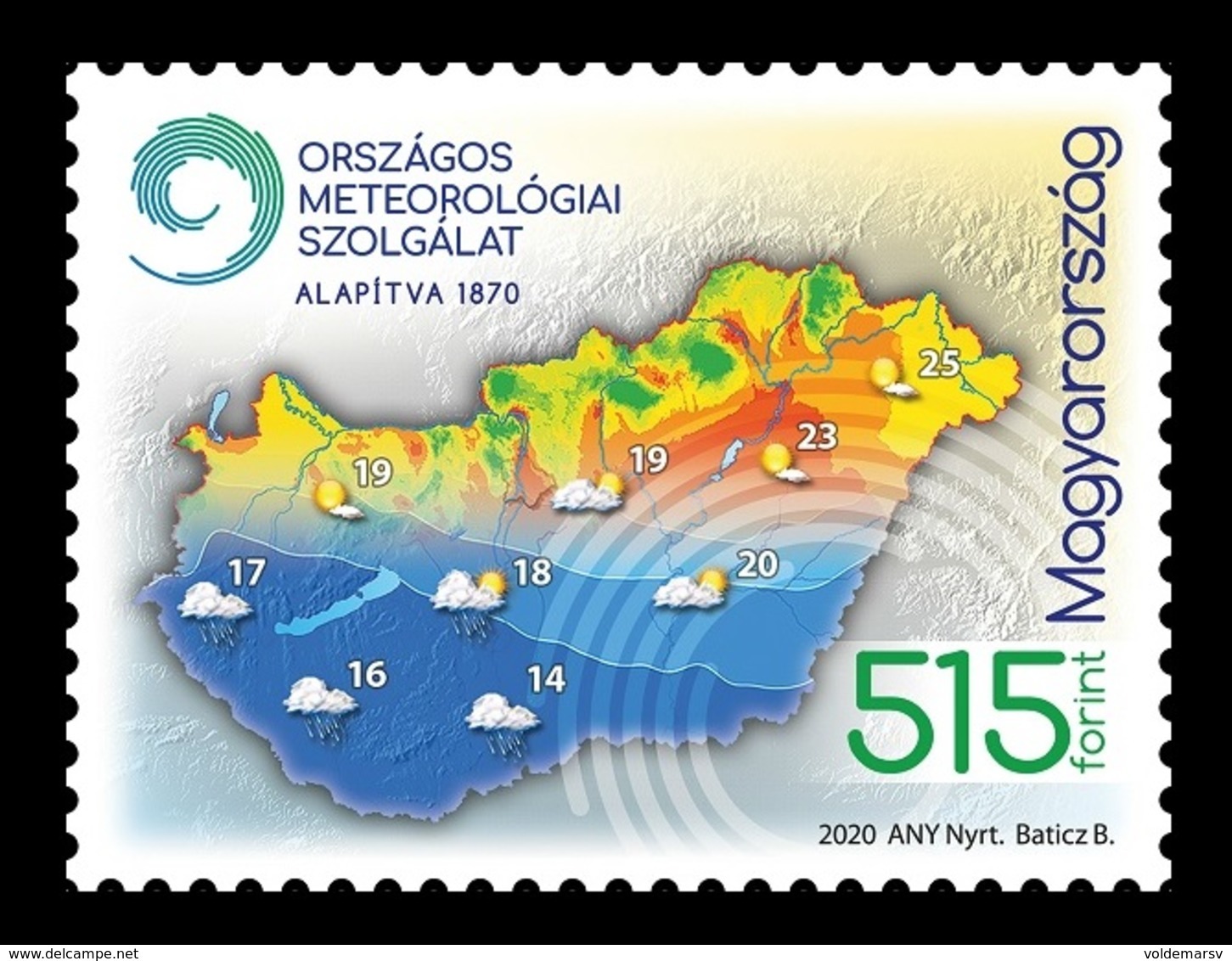 Hungary 2020 Mih. 6125 Hungarian Meteorological Service MNH ** - Ongebruikt