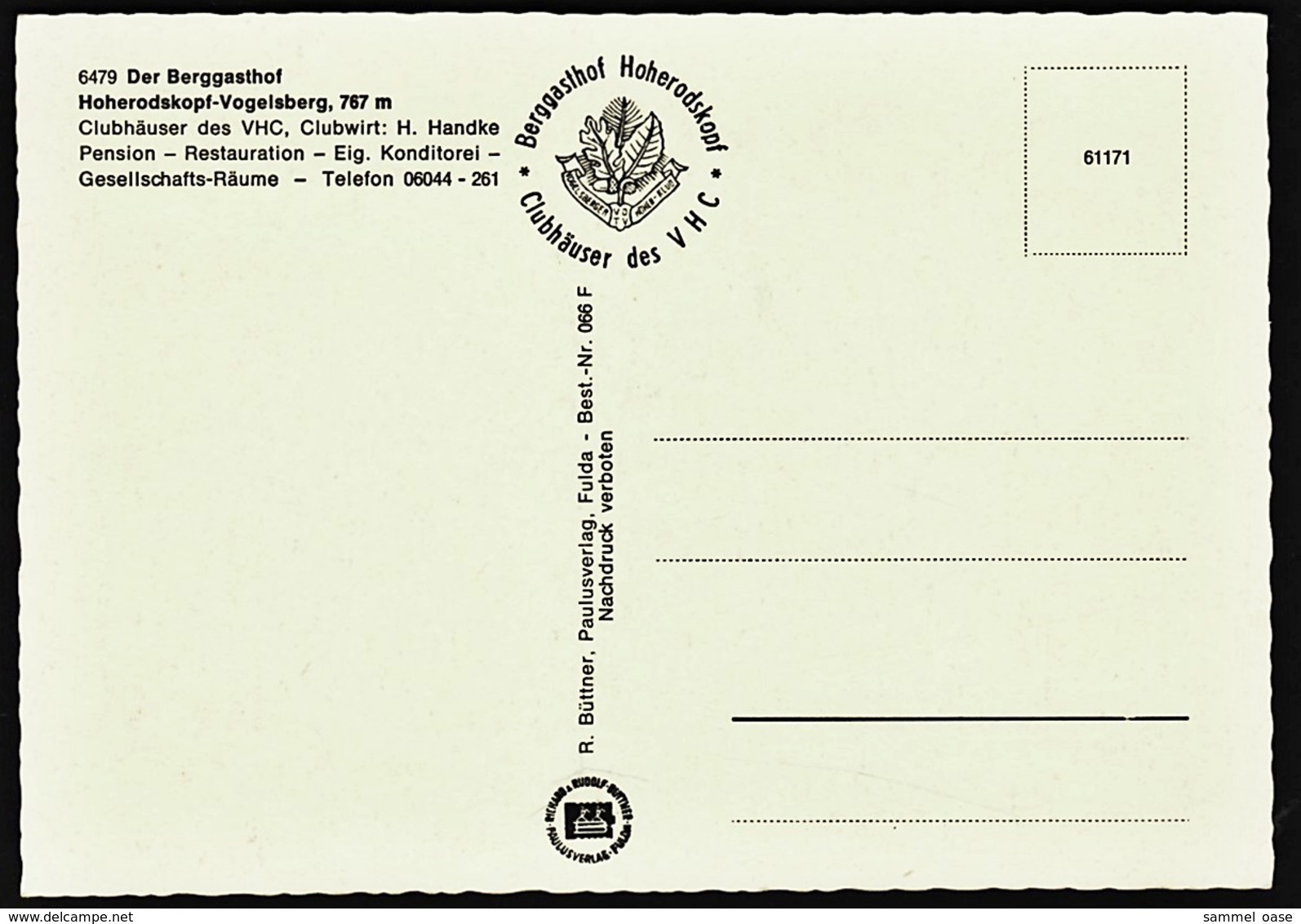 Schotten / Vogelsberg  -  Berggasthof Hoherodskopf Im Winter  -  Ansichtskarte  Ca.1965    (10101) - Vogelsbergkreis