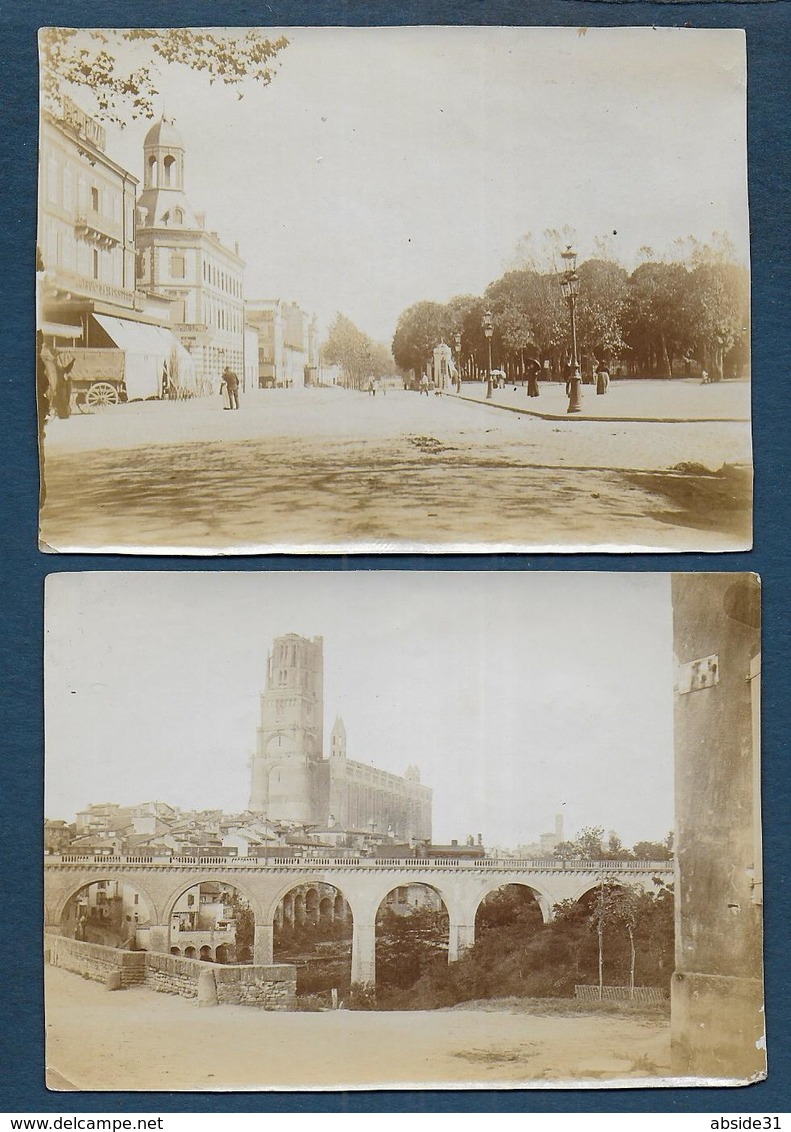 ALBI - Lot De 10 Photos Anciennes ( 11cm X 8 Cm ) - Places