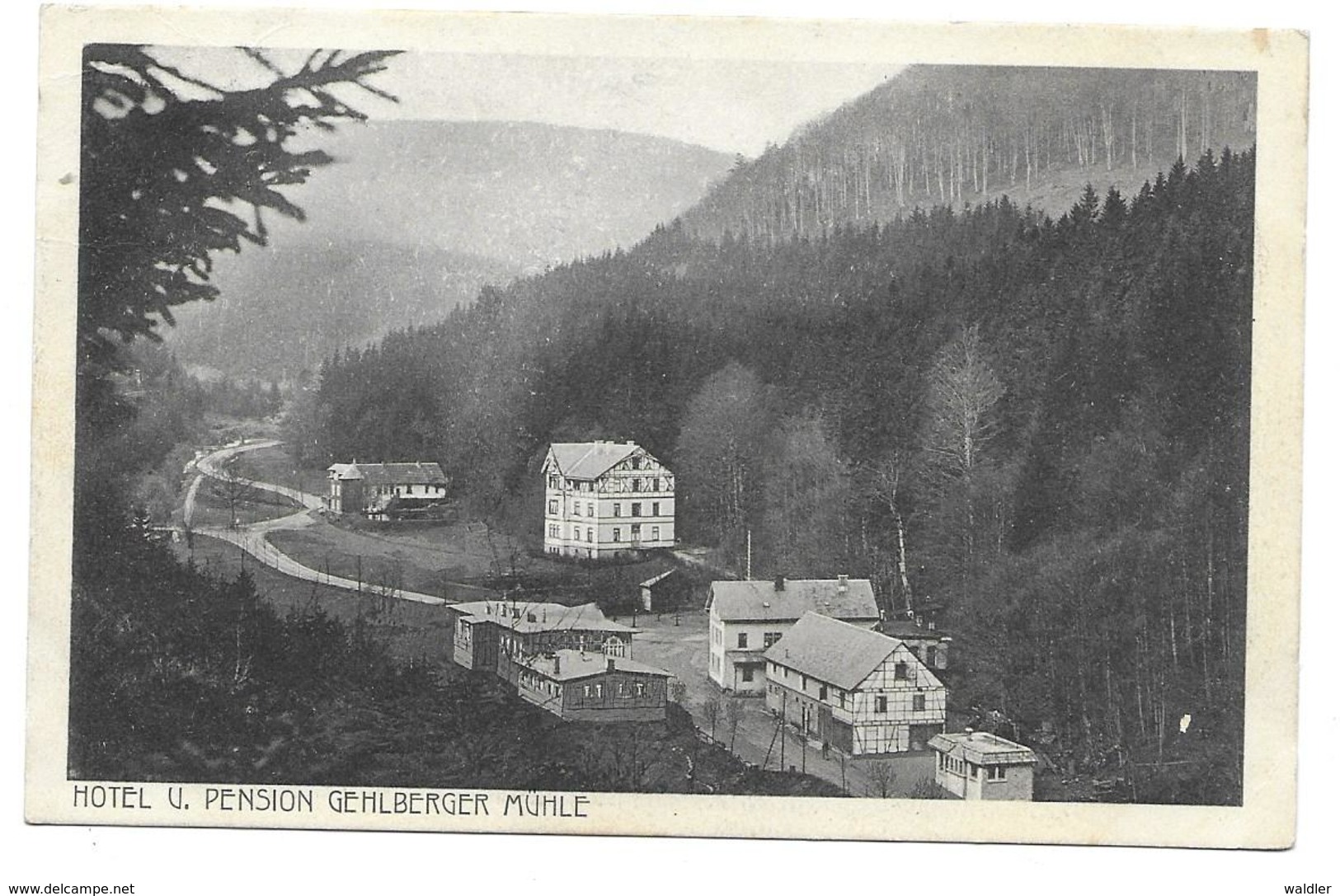 6054  GEHLBERG, HOTEL U. PENSION GEHLBERGER MÜHLE  ~1915 - Suhl
