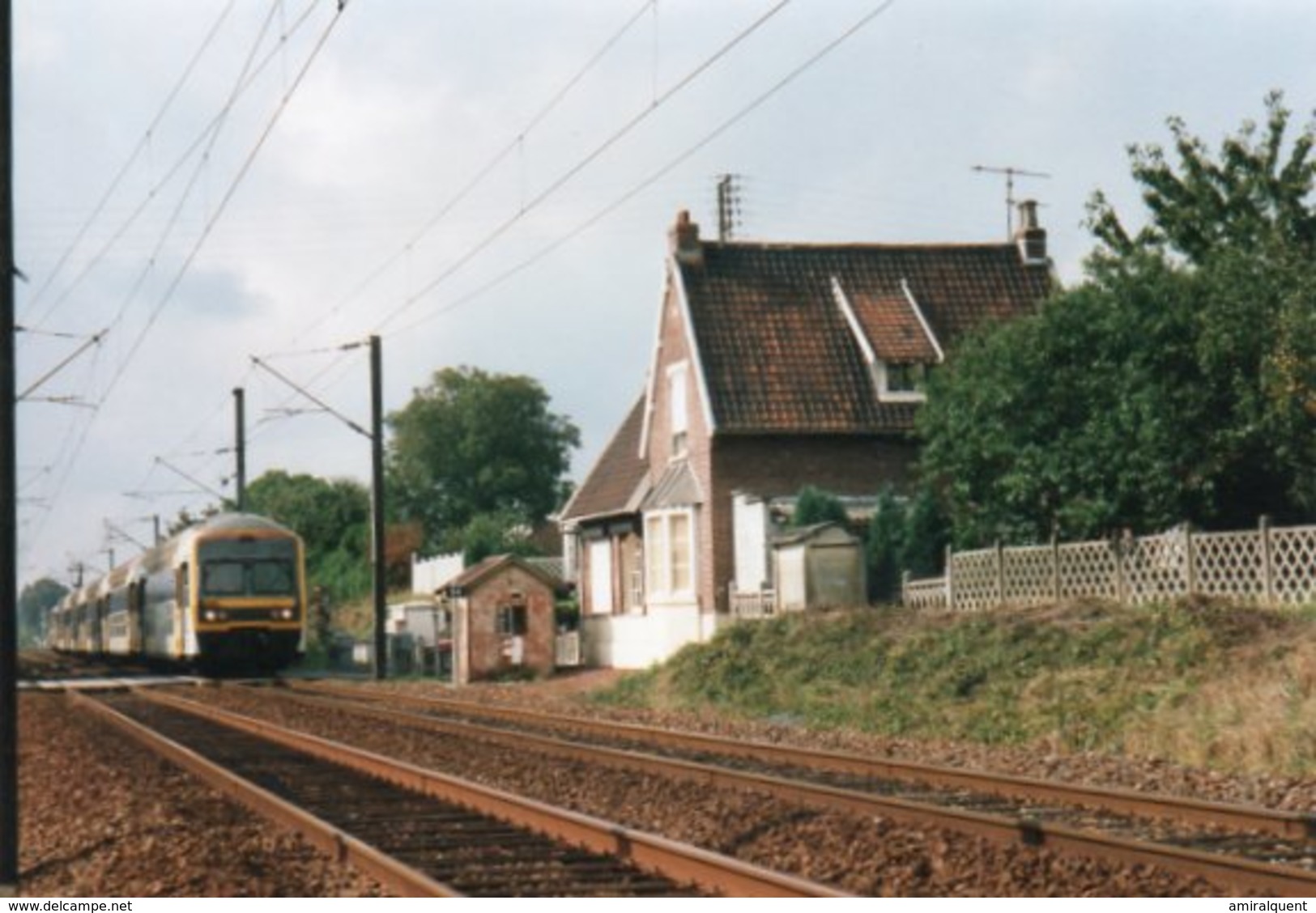 PHOTO 15 X 10 DE VITRY EN ARTOIS LE PASSAGE A NIVEAU + TRAIN - Vitry En Artois