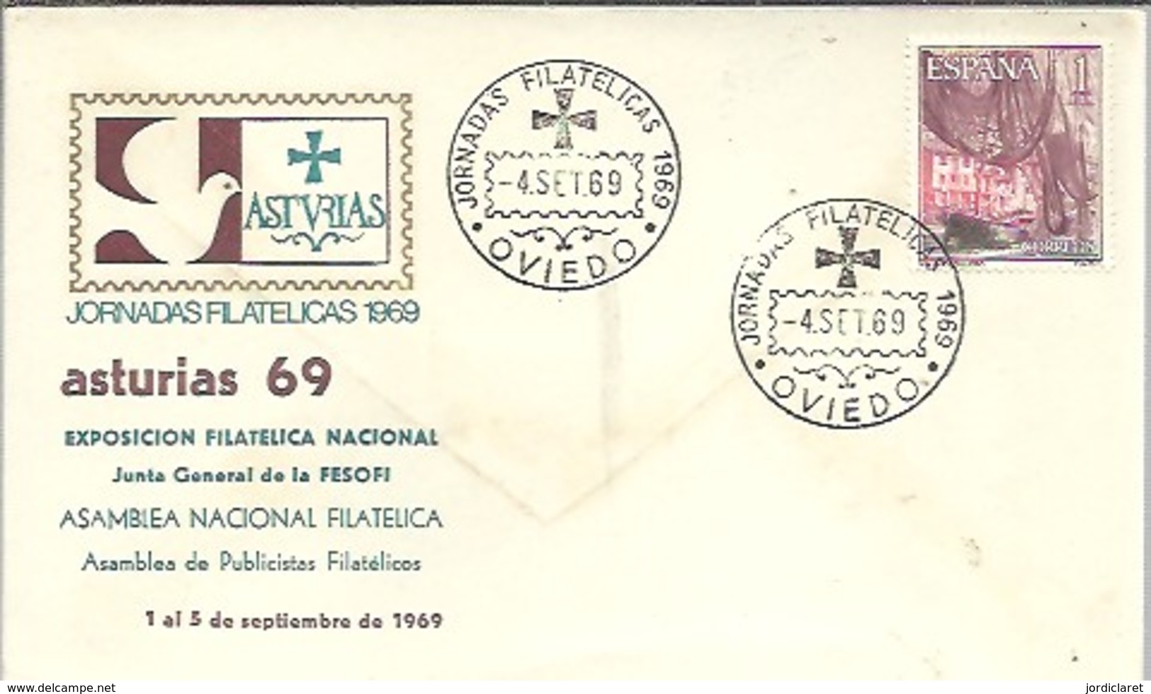 MATASELLOS 1969  OVIEDO - Cartas & Documentos