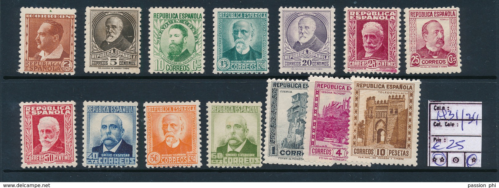 SPAIN 1931/1934 ISSUES SELECTION LH OR MNH - Ungebraucht