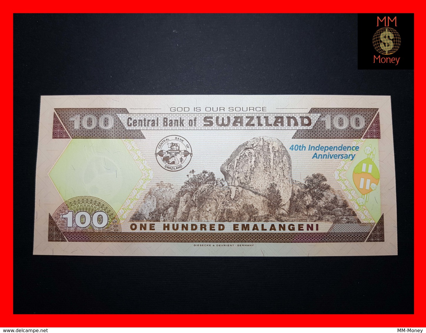 SWAZILAND 100 Emalangeni  19.4.2008 P. 34 *COMMEMORATIVE*  UNC - Swaziland