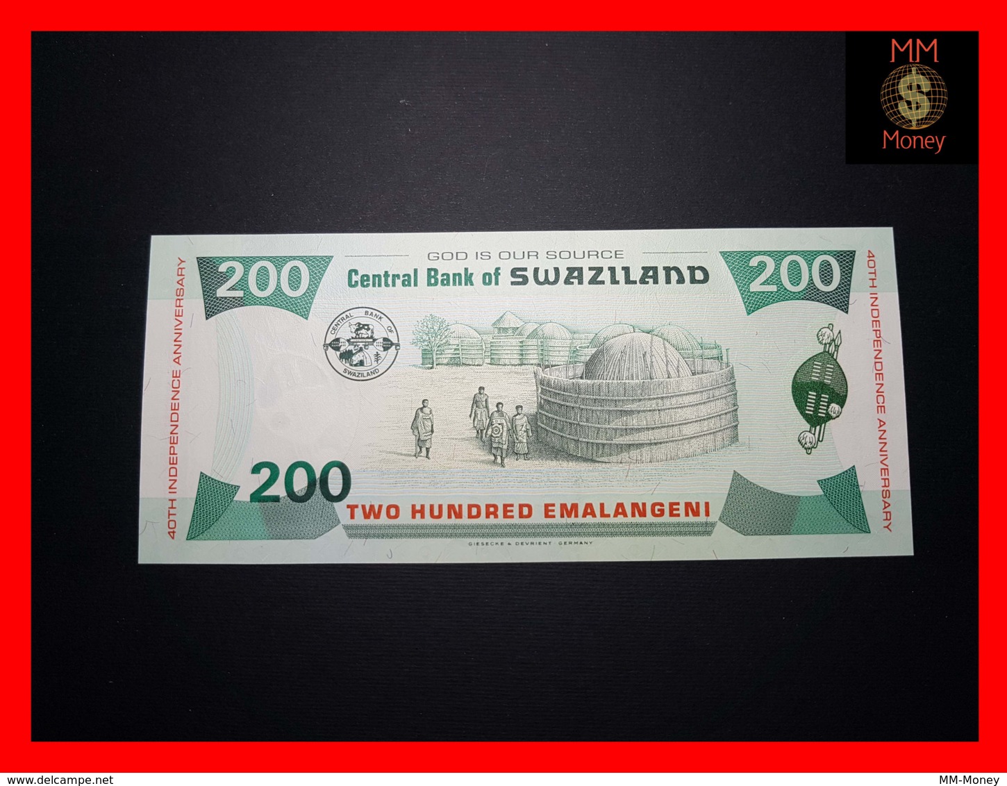 SWAZILAND 200 Emalangeni  19.4.2008 P. 35 *COMMEMORATIVE*   UNC - Swasiland