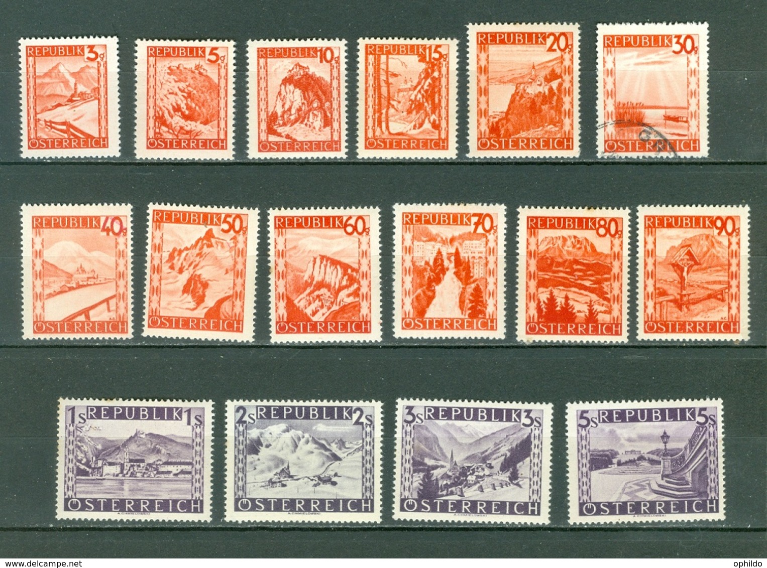 Autriche   697/711  * * , * Et  Ob    B/TB Ou Second Choix - Unused Stamps