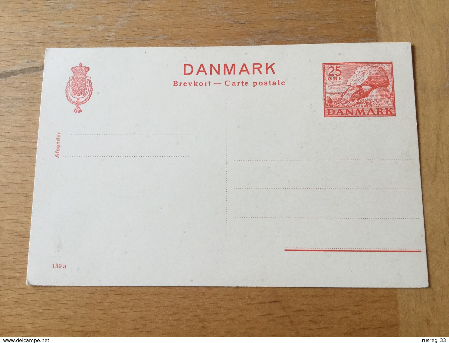 K3 Dänemark Ganzsache Stationery Entier Postal P 218 DV 139a - Entiers Postaux