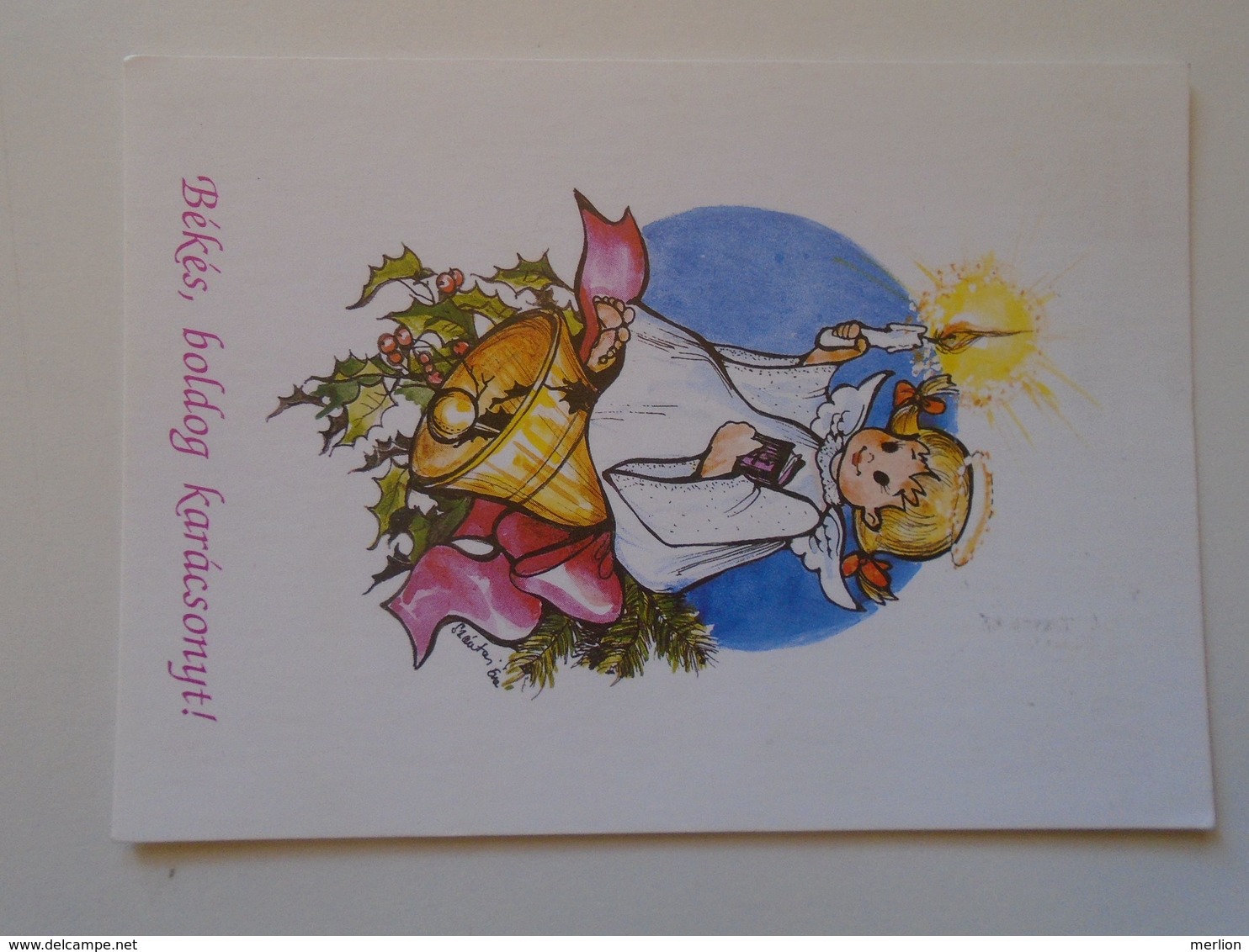 D171513 Red Cross  Vöröskereszt Christmas Postcard  Hungary Ca 1990 - Altri & Non Classificati