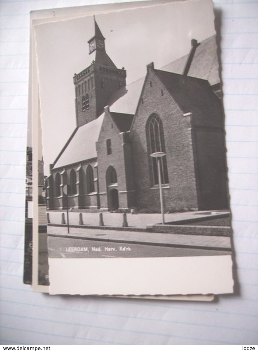 Nederland Holland Pays Bas Leerdam Met Oude NH Kerk En Lantaarn - Leerdam