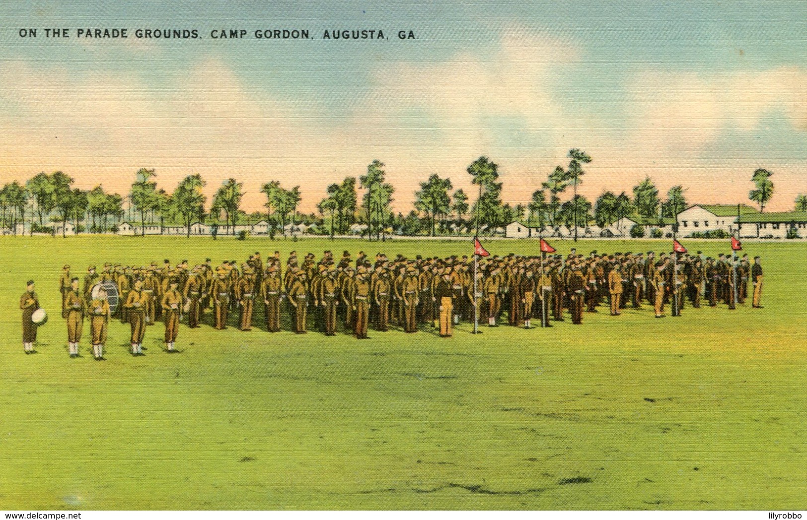 UNITED STATES -On The Parade Ground Camp Gordon AUGUSTA - Good Military Etc - Augusta