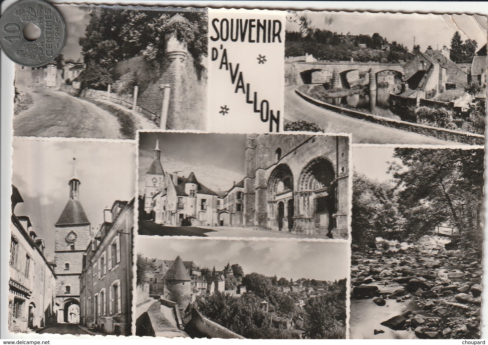 89 -Très Belle Carte Postale Semi Moderne De  SOUVENIR D'AVALLON  Multi Vues - Avallon